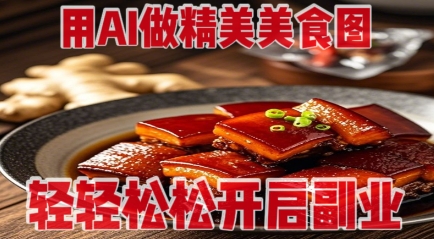 用AI做精美美食图,无需*设备拍摄,轻轻松松开启副业