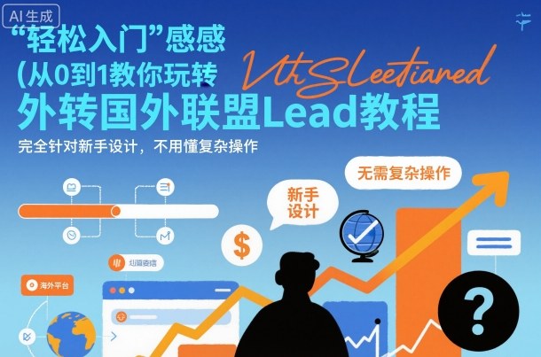 国外联盟賺美刀项目,从0到1教你玩转国外联盟Lead教程,纯新手可操作性*
