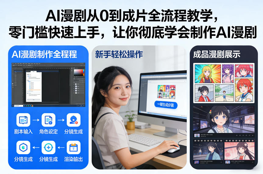 AI漫剧从0到成片全流程教学,零门槛快速上手,让你*学会制作AI漫剧【保姆级教程】