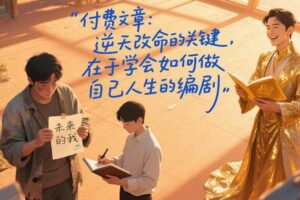 付费文章:逆天改命的关键,在于学会如何做自己人生的编剧