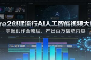 Sora2创建流行AI人工智能视频大师班，掌握创作全流程，产出百万播放内容