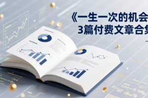 (17456期)付费文章合集《一生一次的机会》3篇,一个系统性、一次性、独家性的透剧