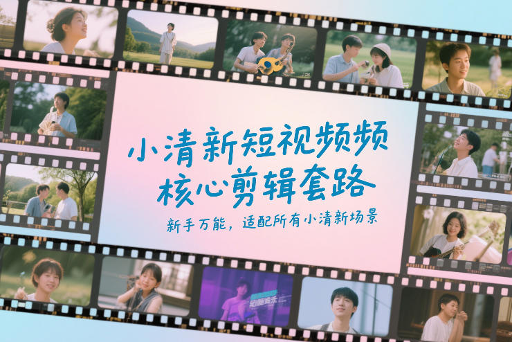 小清新短视频*剪辑套路,新手*,适配*小清新场景