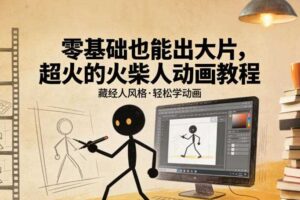 零基础也能出大片,超火的火柴人动画教程(藏经人风格)