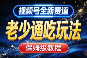 视频号全新AI赛道,老少通吃玩法,保姆级教程
