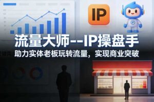 流量大师—IP操盘手,助力实体老板玩转流量,实现商业突破