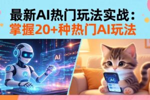 (17816期)20招AI热门玩法实战:影视级出塞+阐教金仙+山海经变幻/等等,解锁百万流量密码