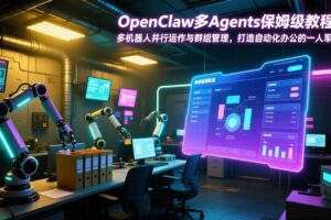 (17563期)OpenClaw多Agents保姆级教程:多机器人并行运作与群组管理,打造自动化办公的一人军团