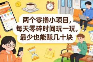 两个零撸小项目，每天零碎时间玩一玩，最少也能賺几十米【揭秘】