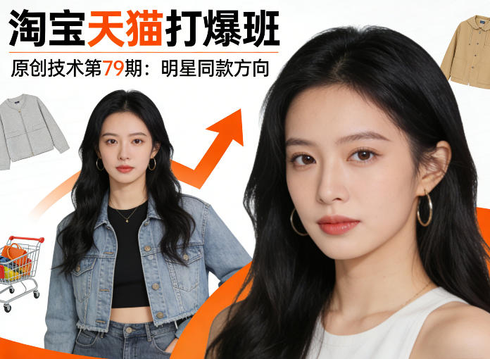《淘宝天猫打爆班》原创技术第79期:明星同款方向