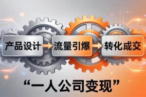 （17864期）一人公司变现全攻略：产品设计+流量引爆+转化成交，打造不受年龄限制的长期事业