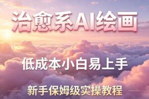 治愈系AI绘画提示词项目，低成本小白易上手，每天10分钟，新手保姆级实操教程