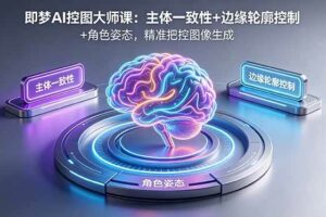 (18619期)即梦AI控图大师课:主体一致性+边缘轮廓控制+角色姿态,精准把控图像生成