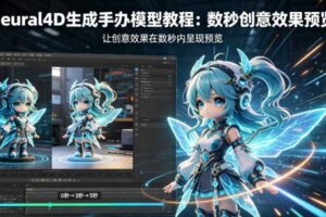 Neural4D生成手办模型教程，让创意效果在数秒内呈现预览