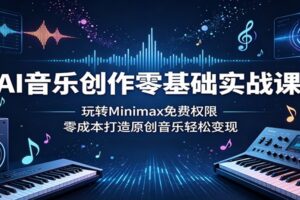 AI音乐创作零基础实战课:玩转Minimax免费权限,零成本打造原创音乐轻松变现