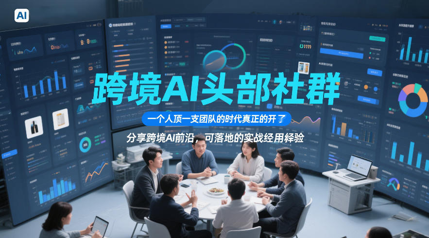 跨境AI头部社群,一个人顶一支团队的时代*的开始了,分享跨境AI前沿,可落地的实战经验(更新5月23日)