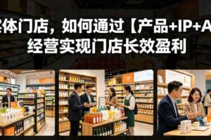 实体门店,如何通过【产品+IP+AI】经营实现门店长效盈利