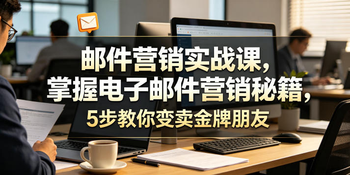 邮件营销实战课,掌握电子邮件营销秘籍,5步教你变卖*朋友【原创双语字幕】