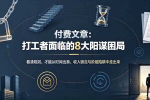 付费文章:打工者面临的8大阳谋困局