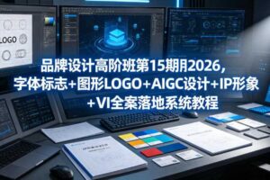品牌设计高阶班第15期2026,字体标志+图形LOGO+AIGC设计+IP形象+VI全案落地系统教程