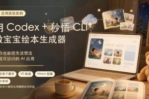 (19415期)AI应用实战案例,用Codex+秒悟CLl做宝宝绘本生成器,小白也能把生活想法变成可访问的AI应用