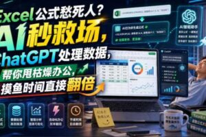 Excel公式愁死人?AI秒救场,ChatGPT处理数据,帮你甩枯燥办公,摸鱼时间直接翻倍【原创双语字幕】