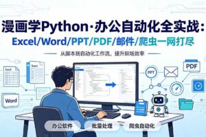 (19270期)漫画学Python·办公自动化全实战:Excel/Word/PPT/PDF/邮件/爬虫一网打尽
