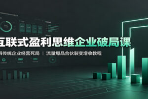互联式盈利思维企业破局课:破解传统企业经营死局,流量爆品合伙裂变增收教程