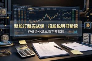 (19255期)付费文章:新股打新实战课|招股说明书精读,存储企业基本面完整解读