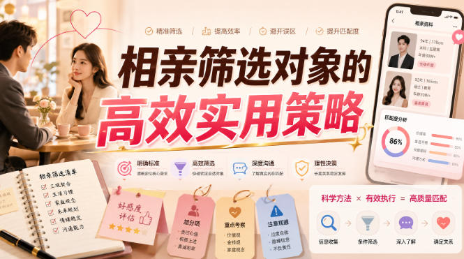 付费文章:相亲筛选对象的*实用策略