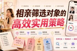 付费文章:相亲筛选对象的高效实用策略
