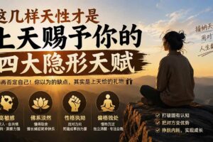 (19984期)付费文章:这几样天性才是上天赐予你的四大隐形天赋