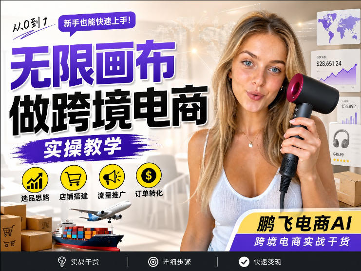 【跨境电商*】AI*画布制作商品宣传视频,四步搞定,*画布工作流,操作简单好上手