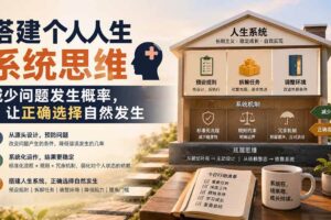 (19985期)付费文章:搭建个人人生系统思维:减少问题发生概率,让正确选择自然发生