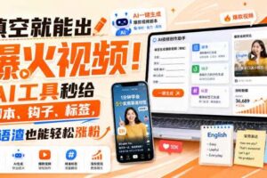 填空就能出爆火视频!AI工具秒给脚本、钩子、标签,英语渣也能轻松涨粉【原创双语字幕】
