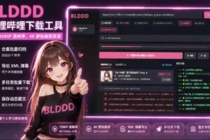 哔哩哔哩b站视频最新下载工具,支持合集下载,字幕、声音下载,BLDDD