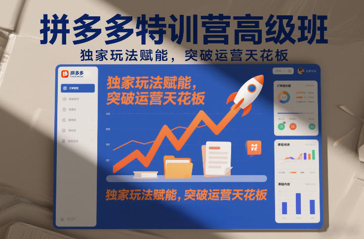 拼多多特训营高阶班,*玩法赋能,突破运营天花板(更新260804)