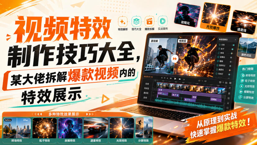视频*制作技巧大全,某大佬拆解*视频内的*展示