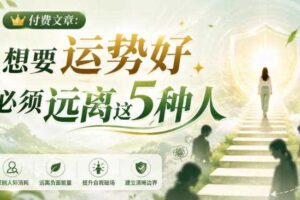 付费文章:想要运势好,必须远离这5种人