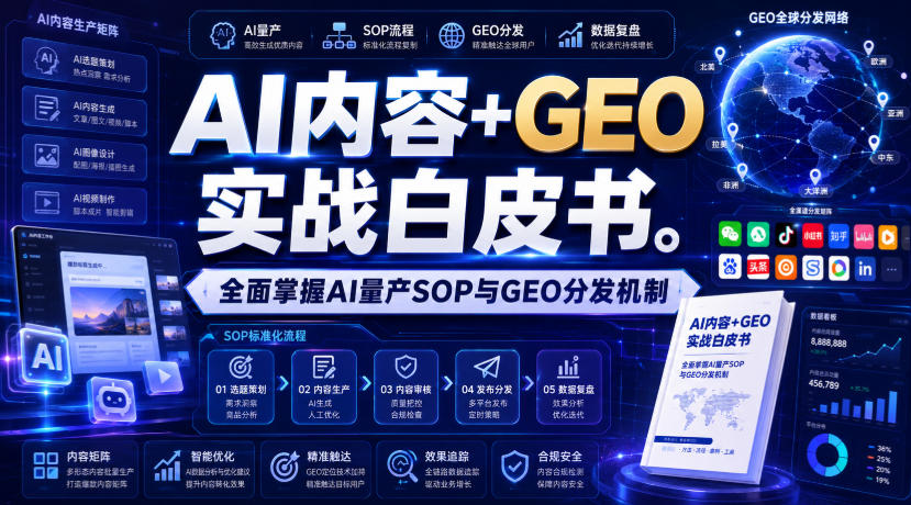 AI内容+GEO实战*,*掌握AI量产SOP与GEO分发机制【文档】