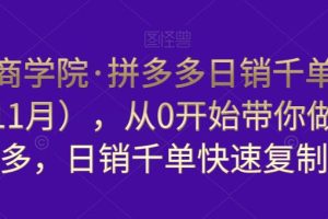 白凤电商学院·拼多多日销千单训练营，从0开始带你做好拼多多，日销千单快速复制（更新知2023年3月）-麦资源网