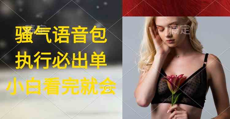 图片[1]-（9589期）执行就出单，日入2000+，超火骚气语音包，小白看完课程就能马上实操