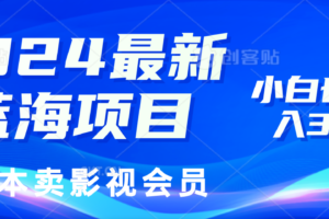 (11894期)2024最新蓝海项目,0成本卖影视会员,小白也能日入3位数-麦资源网