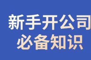 新手开公司必备知识，小辉陪你开公司，合规经营少踩坑-麦资源网
