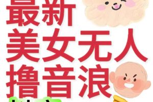 （7121期）抖音最新收费2980美女无人撸音浪日收益几百到几千（详细教程玩法）-麦资源网