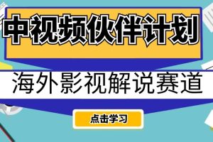 中视频伙伴计划海外影视解说赛道，AI一键自动翻译配音轻松日入200+【揭秘】-麦资源网