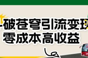 斗破苍穹引流变现，零成本高收益【揭秘】-麦资源网