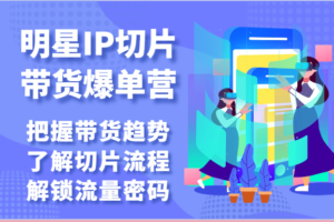 明星IP切片带货爆单营-把握带货趋势，了解切片流程，解锁流量密码（69节）-麦资源网