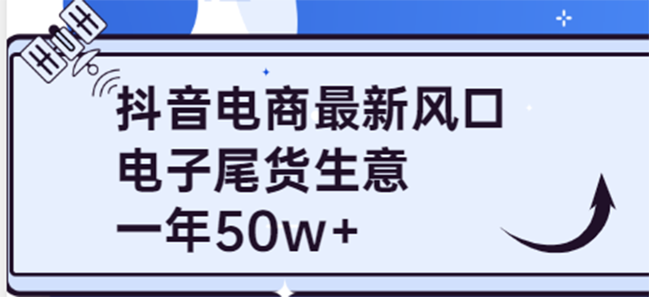 图片[1]-（3723期）抖音电商最新风口，利用信息差做电子尾货生意，一年50w+（7节课+货源渠道)
