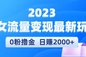 （5428期）2023美女流量变现最新玩法，0粉撸金，日赚2000+，实测日引流300+-麦资源网